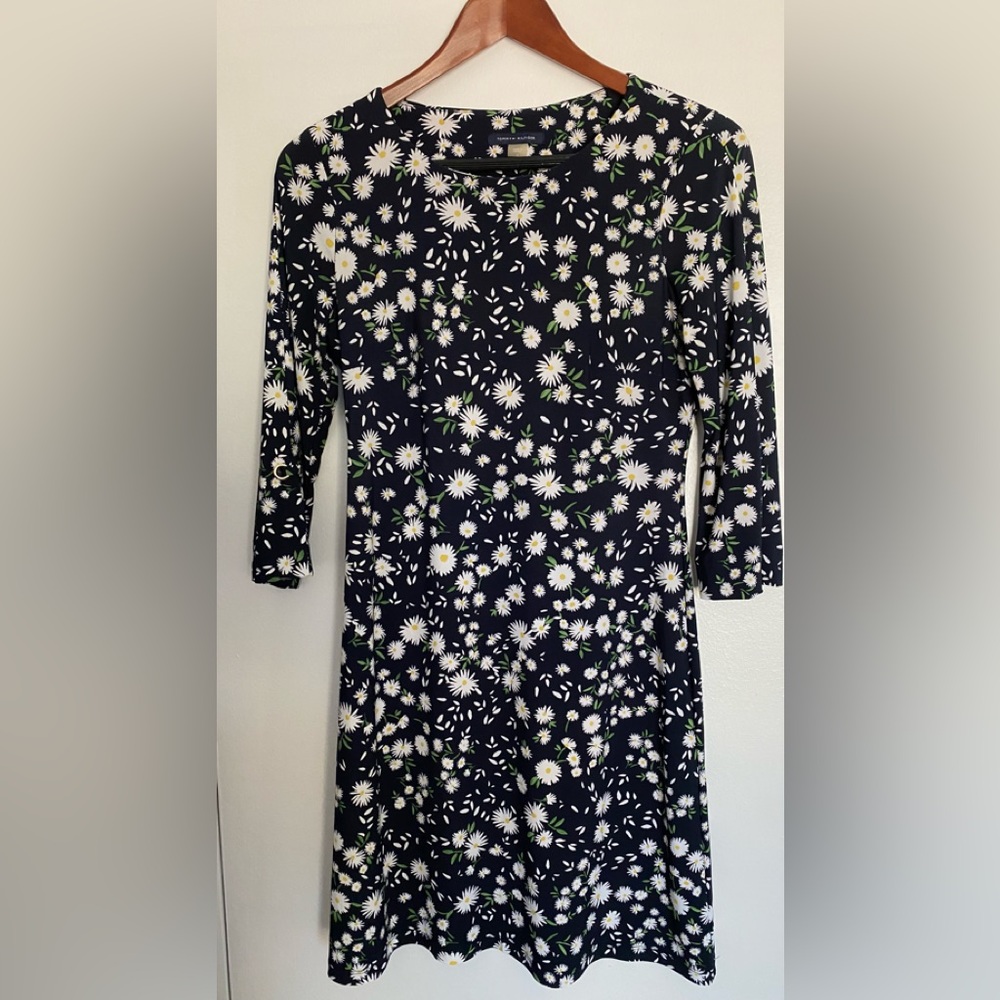 Tommy Hilfiger Navy Floral Daisy Print Dress
